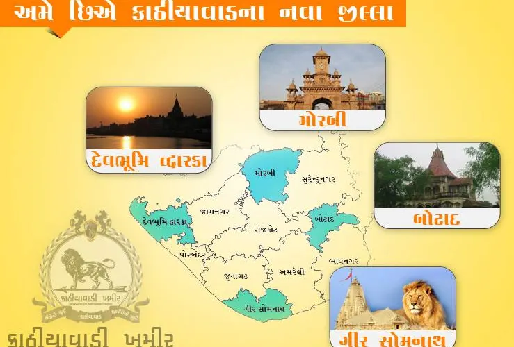 કાઠીયાવાડના નવા જીલ્લા