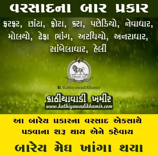 બારેય મેઘ ખાંગા થવા