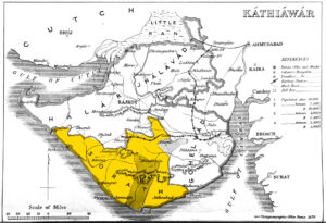 1855 Sorath Kathiyawad Map